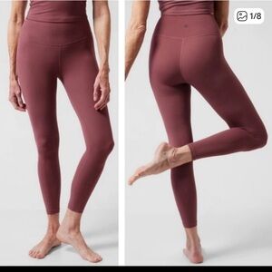 3/$18 Athleta Transcend 7/8 Tight Leggings Tawny Rose Size XS